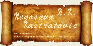 Negosava Kastratović vizit kartica